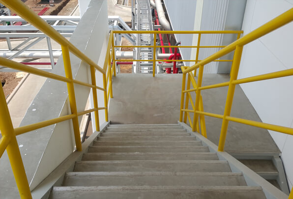 Industrial Hand Railing And Stairs